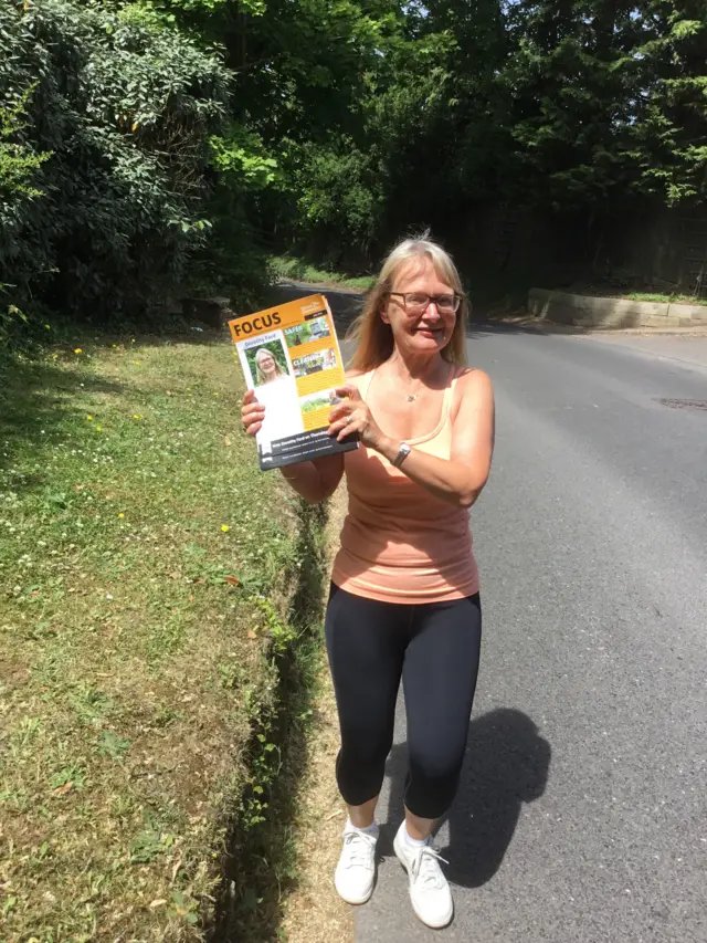 Dorothy Ford canvassing for Elmbridge by-election in Surrey