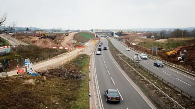 The area around the A50 and A522