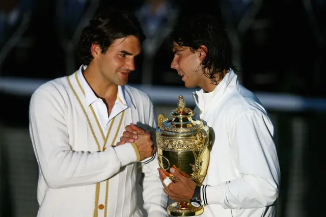 Roger Federer and Rafael Nadal