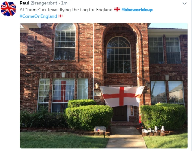 Flags flying in Texas
