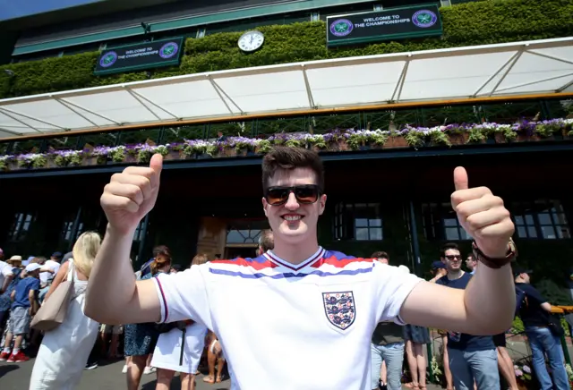 England fan Aidan Clack