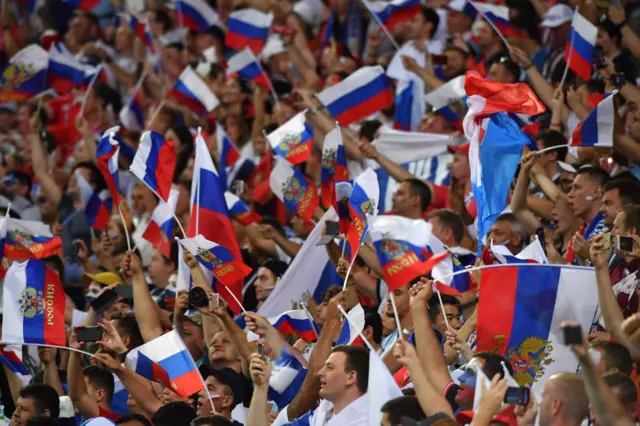 Russia fans