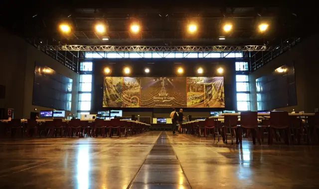 Tour de France press room