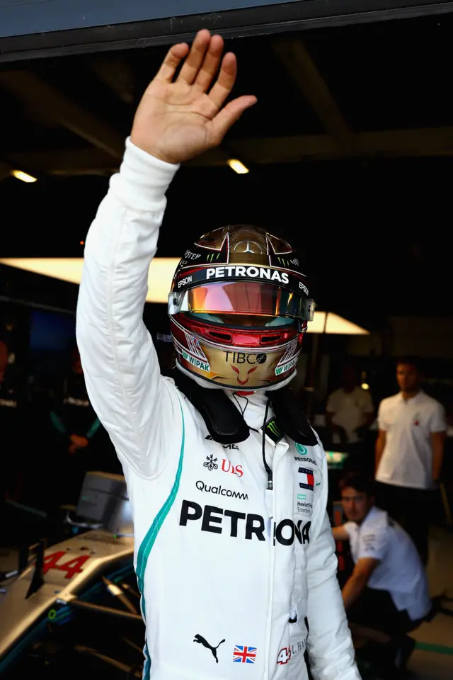 Lewis Hamilton on pole