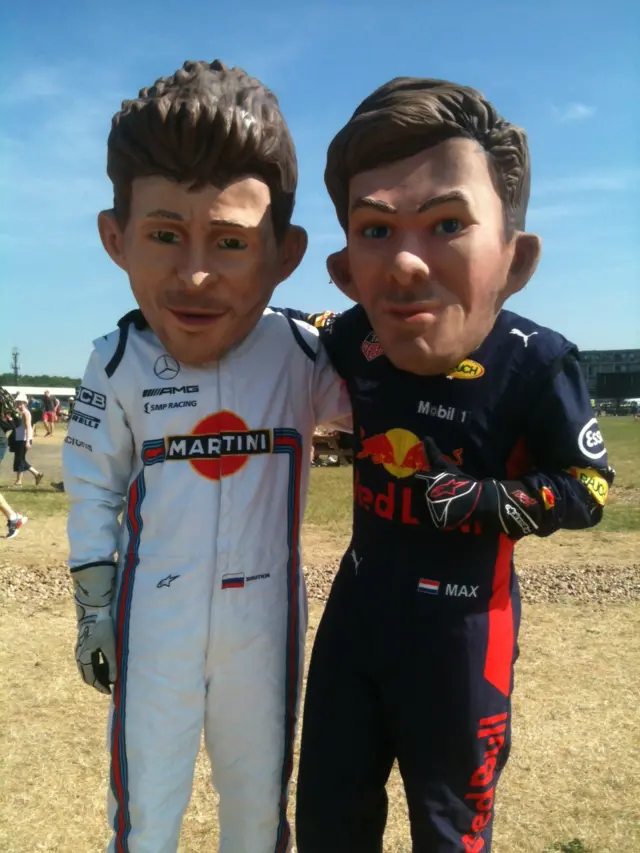 Verstappen and Sirotkin fans
