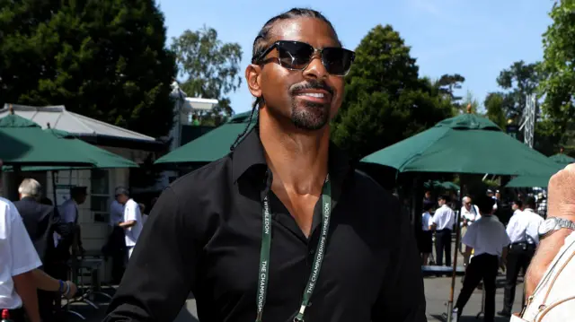 David Haye at Wimbledon