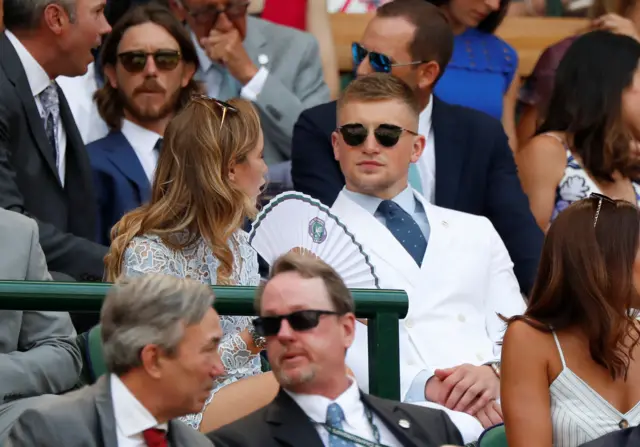 Adam Peaty in the Royal box