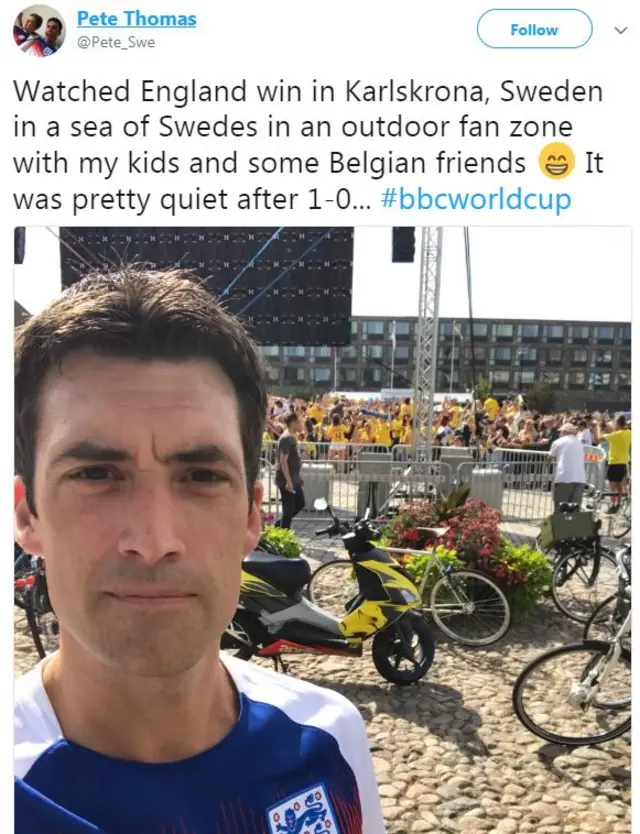 England fan tweet