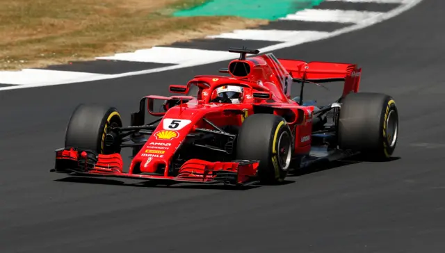 Vettel leads