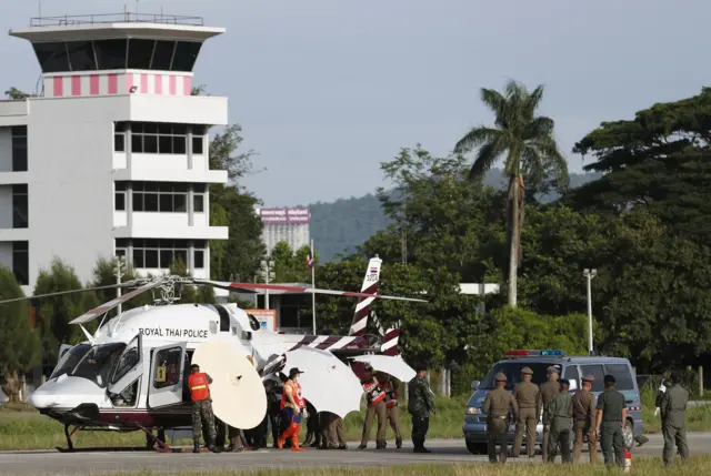 Thai police helicopter