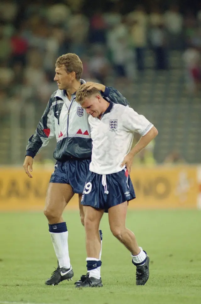 Terry Butcher and Gazza