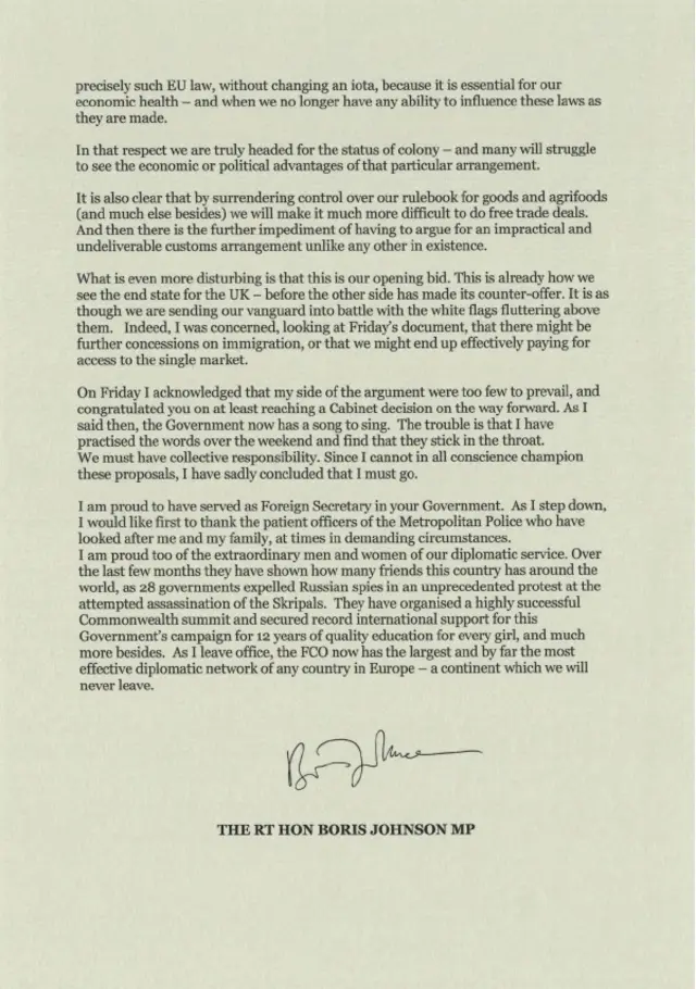 Boris letter