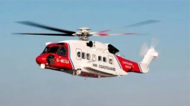 HM Coastguard helicopter