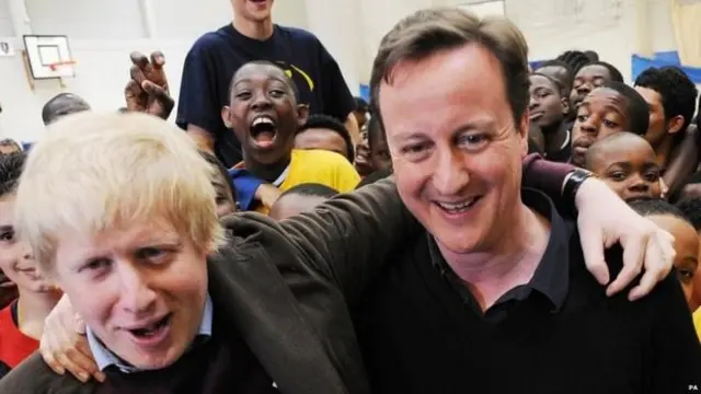 Boris Johnson and David Cameron