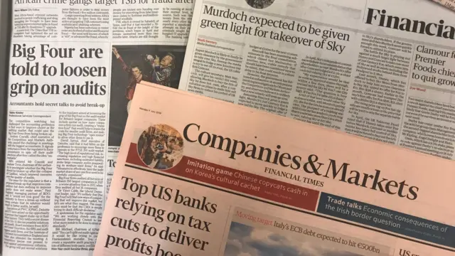 Today's business papers