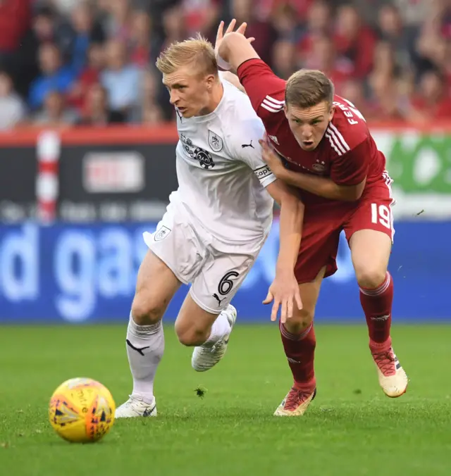 Ben Mee and Lewis Ferguson