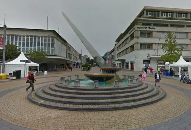 Plymouth city centre sundial