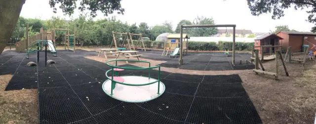 New playground equipment