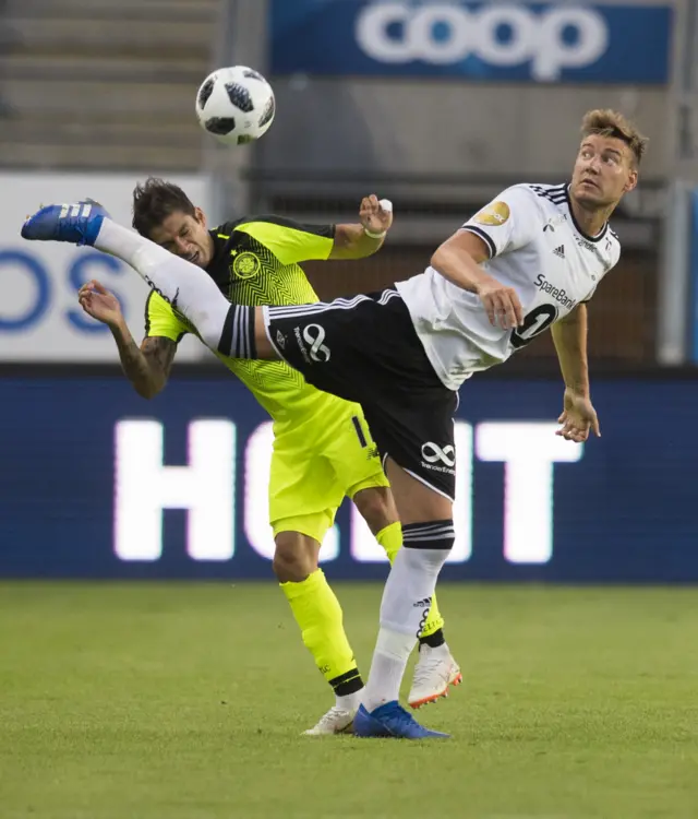 Cristian Gamboa and Nicklas Bendtner