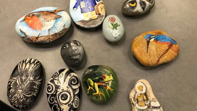 Painted pebbles