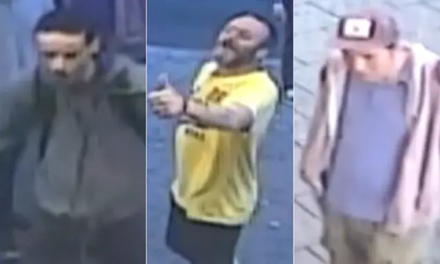 CCTV images of the three suspects