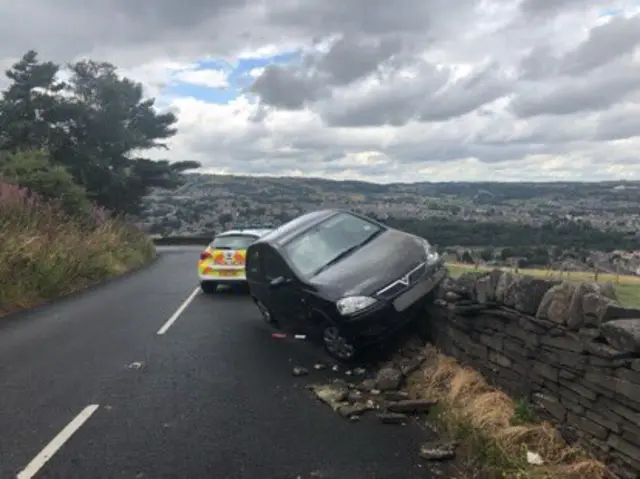 Crashed car