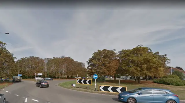 A12/B1079 junction at Woodbridge