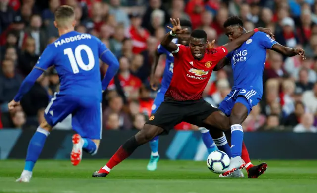 Paul Pogba in action for Manchester United