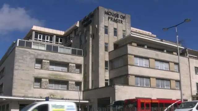 House of Fraser store in Plymouth