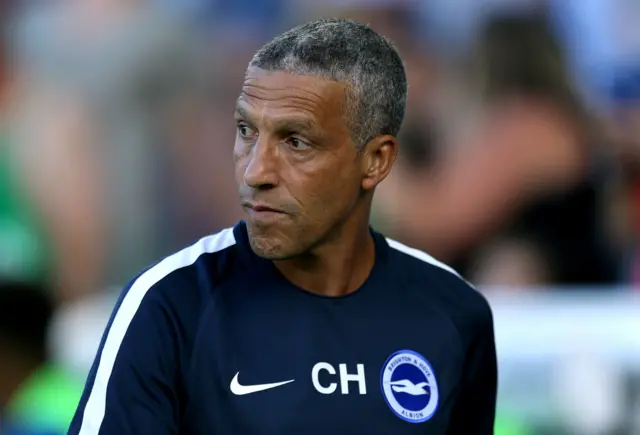 Brighton manager Chris Hughton