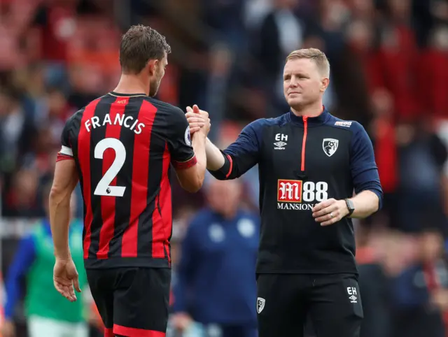 Bournemouth manager Eddie Howe