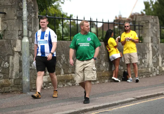 Brighton and Watford fans