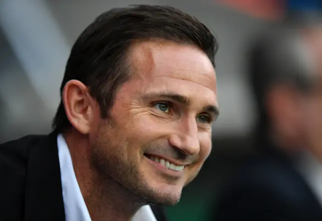 Derby County manager Frank Lampard