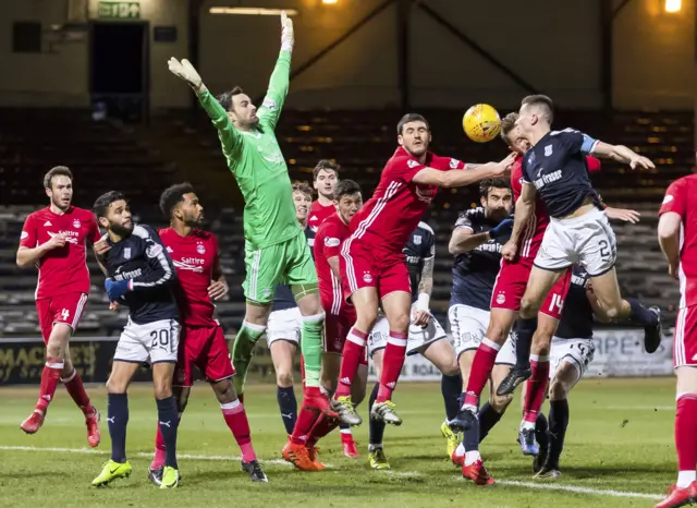 Dundee and Aberdeen players