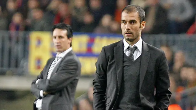 Unai Emery and Pep Guardiola