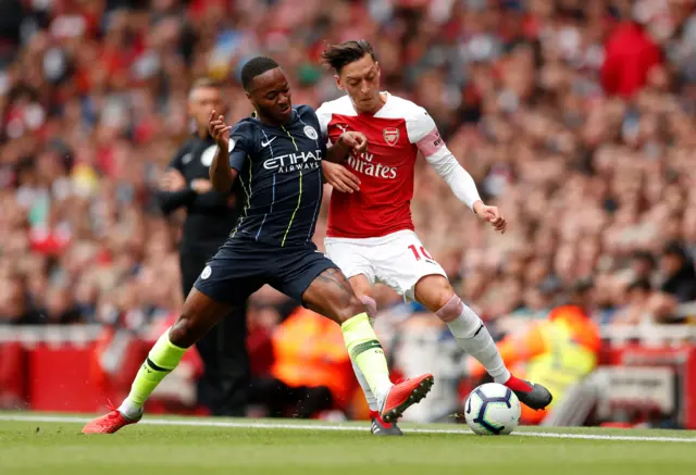 Manchester City winger Raheem Sterling