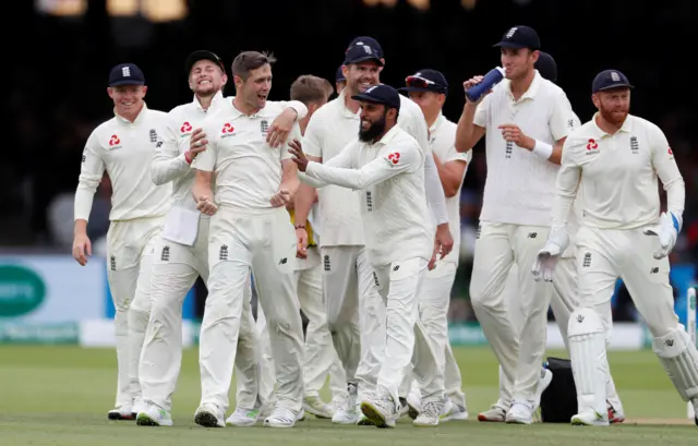 England celebrate