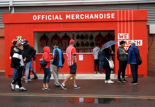 Merchandise at Southampton FC