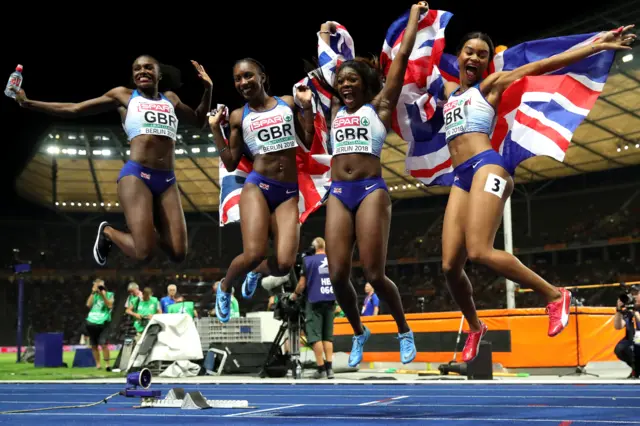 GB relay women gold