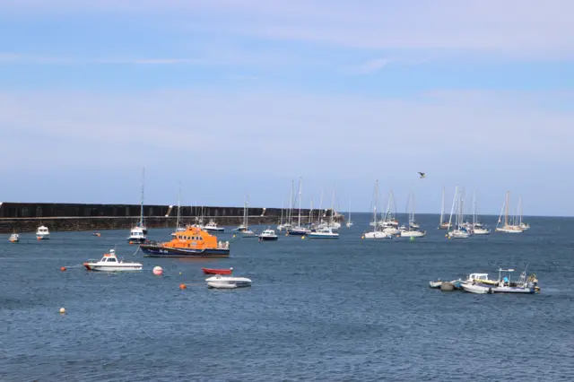 Alderney lifeboat in Braye Harbour