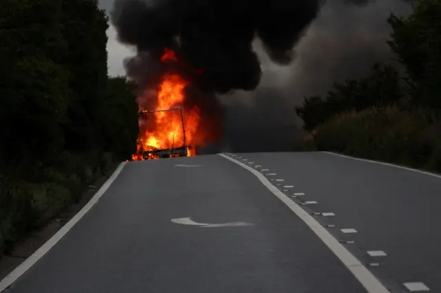 LORRY FIRE