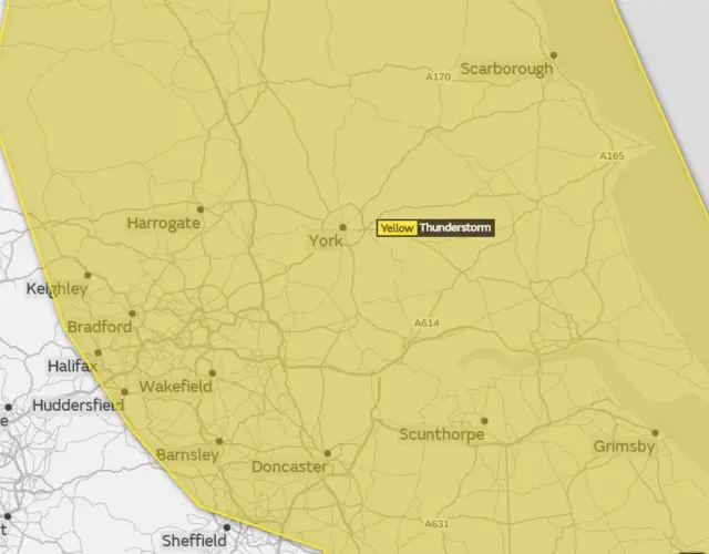 thunderstorms map