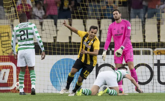 AEK Athens take the lead against Celtic