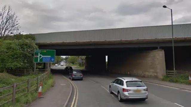 A38 bridge under M5