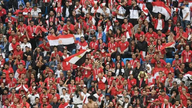 Football fans in Egypt