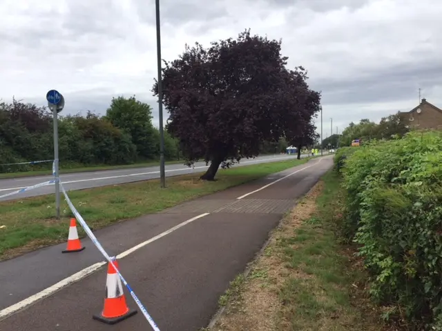 Road closed in Cheltenham