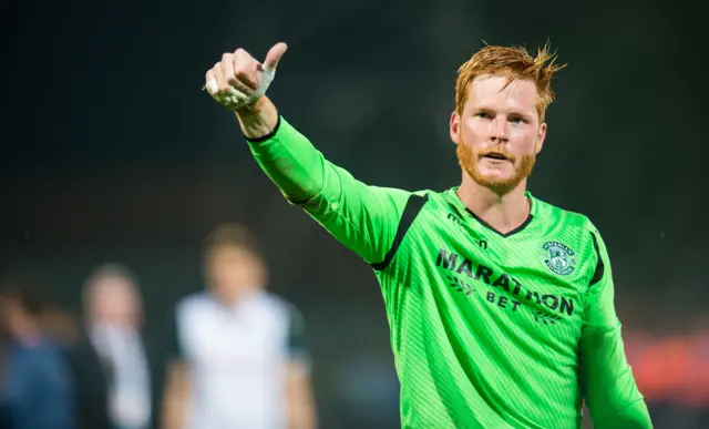 Adam Bogdan is on loan at Hibs from Liverpool