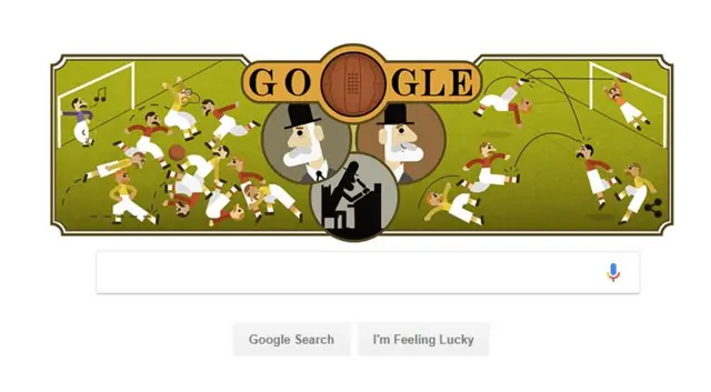 Home page of Google