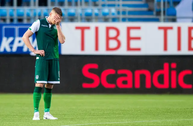 Hibs conceded three goals to Molde in Norway