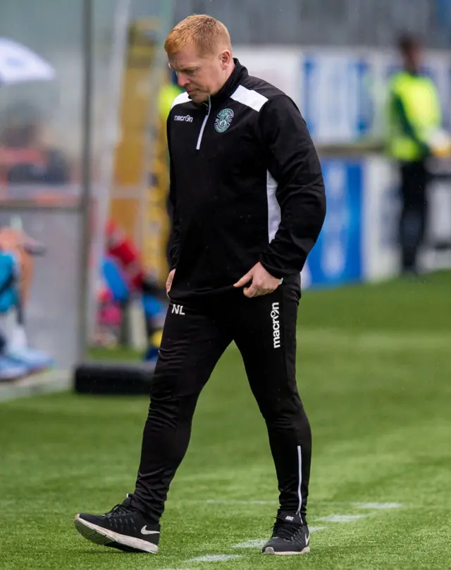 Neil Lennon rues Hibs' defeat in Molde